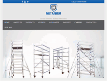 Tablet Screenshot of metaform.co