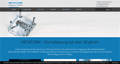 Desktop Screenshot of metaform.de