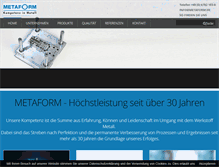 Tablet Screenshot of metaform.de